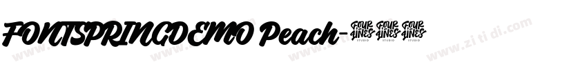 FONTSPRINGDEMO Peach字体转换